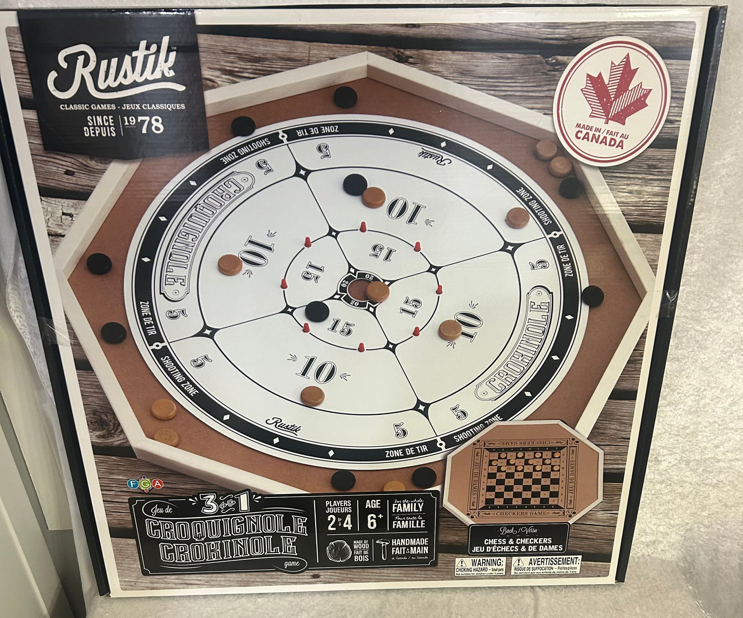 Crokinole, Chess &Checkers