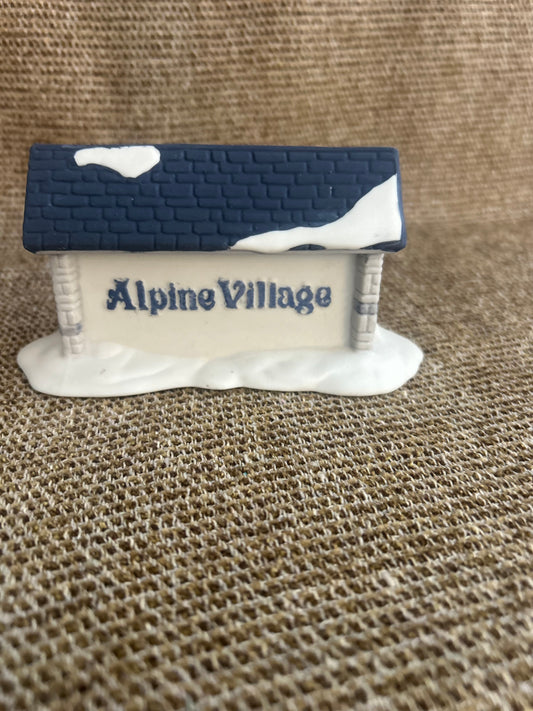 Alpine Village Sign