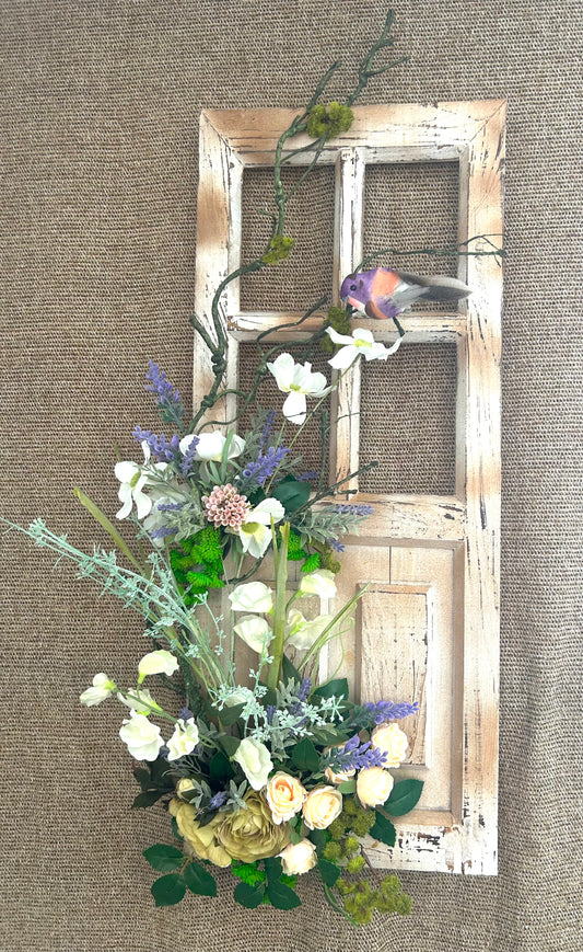 Vintage door & wall hanging.