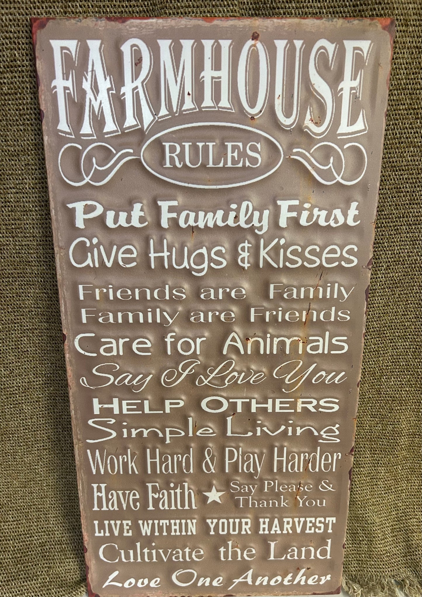 Farmhouse Rules