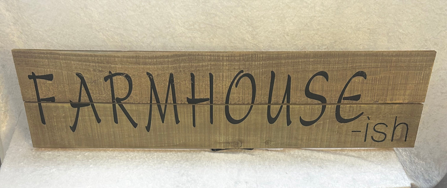 Farmhouse sign
