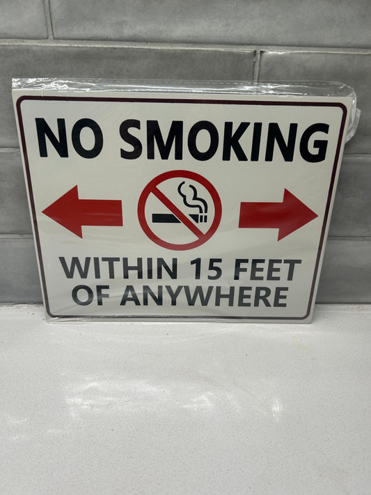 No smoking sign